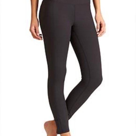 Athleta Pants - Athleta Sleek Ankle Pant L Dark Gray-Black Stretch Tech Pocket